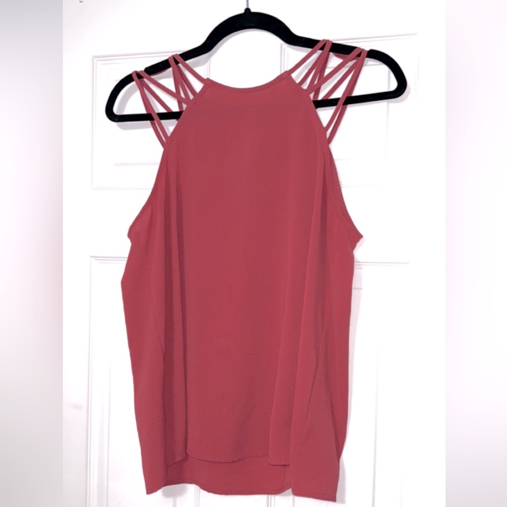 Pink Rose Tank; Size Large.